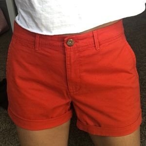 Banana Republic Red Orange 5” Shorts 🍊❤️